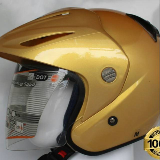 HELM INK CX 22 SATIN GOLD (kuning emas) SNI DOT ORIGINAL