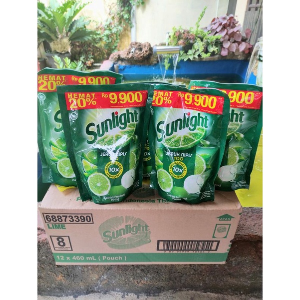 Sabun pencuci piring sunlight jeruk nipis kemasan refill