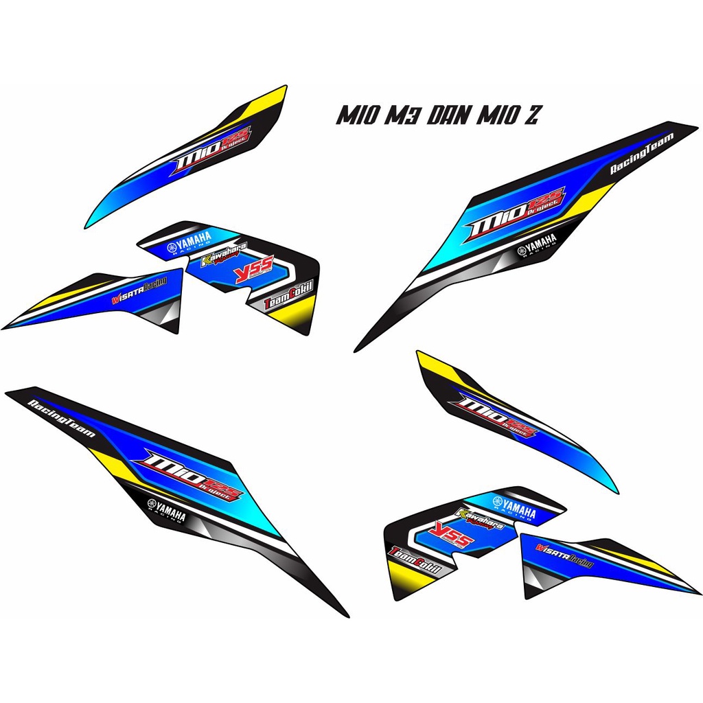 STIKER VARIASI / STIKER VARIASI MOTOR YAMAHA MIO M3 VARIASI MIO M3 MOTIF STIKER STRIPING MIO M3 /STR
