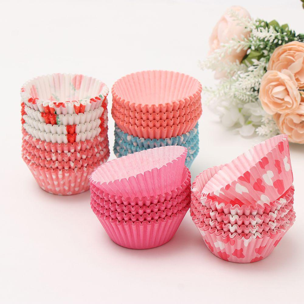 TOP 100pcs Cake Cup Bakery Alat Dekorasi Kue Cupcake Muffin Kotak