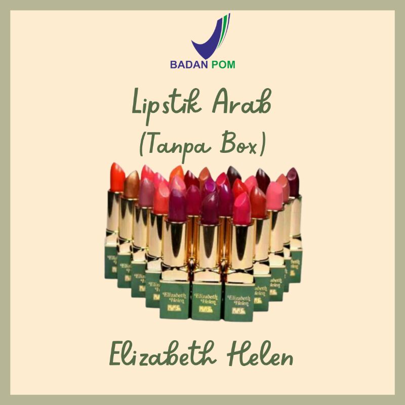 Lipstik Arab Elizabeth Helen Original BPOM Tanpa Box