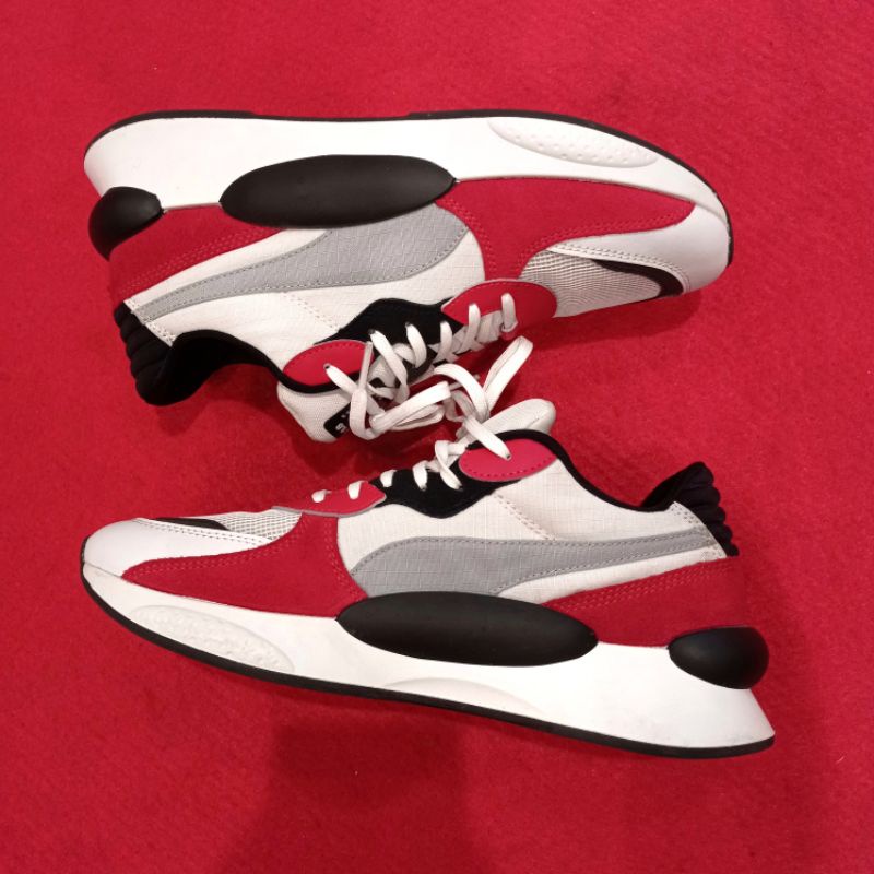puma rs x white red black