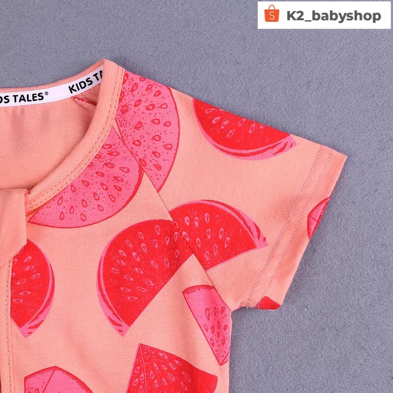 BABY K2 - BABY SHORT SLEEVE ZIPPYSUIT MOTIF SEMANGKA KODE 00006