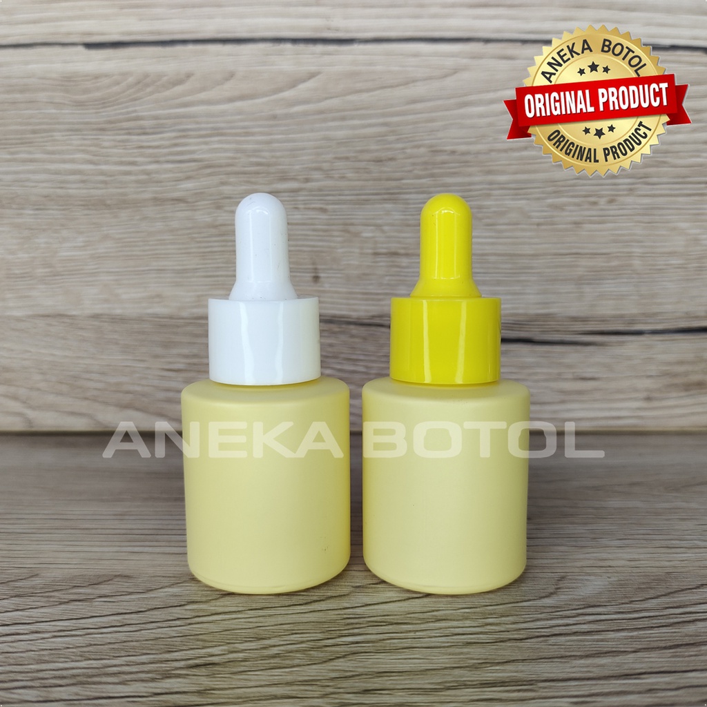 BOTOL PIPET 20 ML KUNING MATTE  / ANEKA BOTOL KOSONG MURAH ORIGINAL