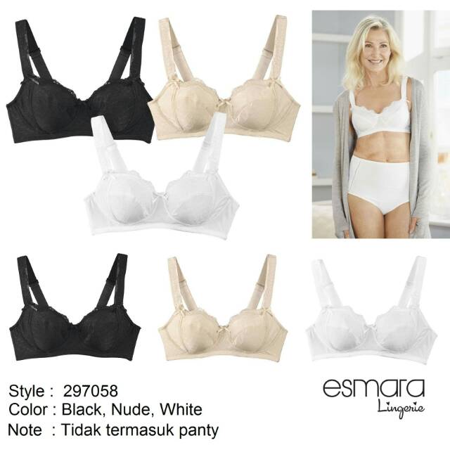 Bra Esmara tanpa busa tanpa kawat style 297058 nonpad nonwire