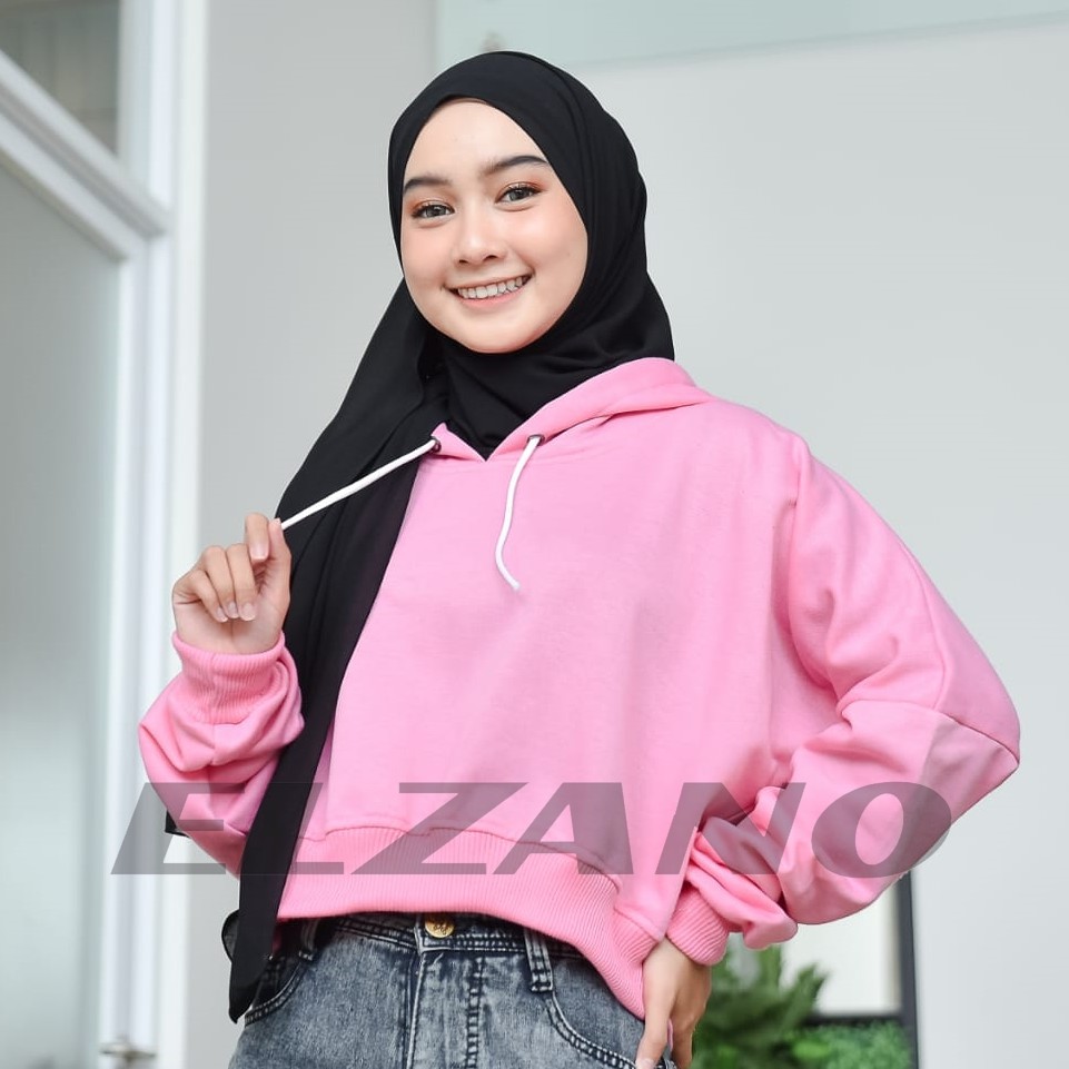 MVP - Oversize Crop Hoodie - Hoodie Oversize Wanita Kekinian