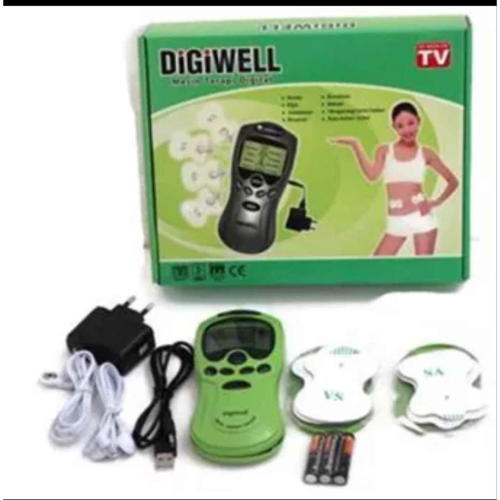 Alat Terapi Digiwell Pijat Digital Tubuh Listrik Electrik Akupuntur Reiki Grade A 1Set Model Terbaru