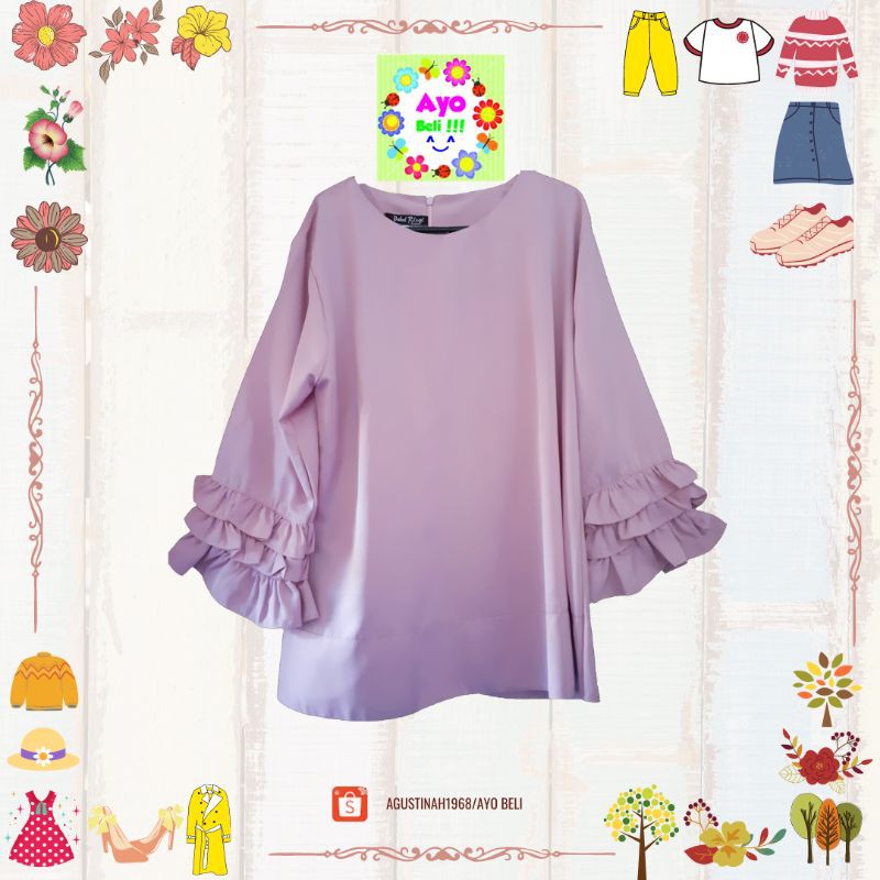 baju kantor pink baju pink blouse pink preloved