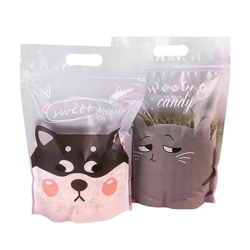 (PZ4) Plastik Ziplock Dog&amp;Cat/Plastik Kue Permen Kacang