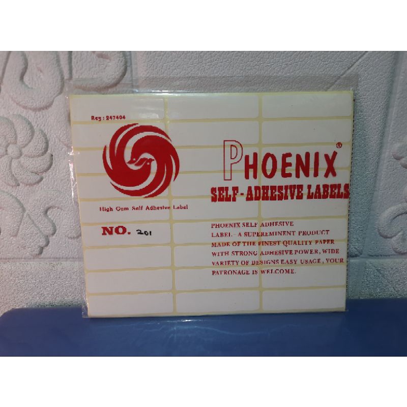 

Sticker Label / Label Harga Phoenix No 201 (15 x 60 mm)