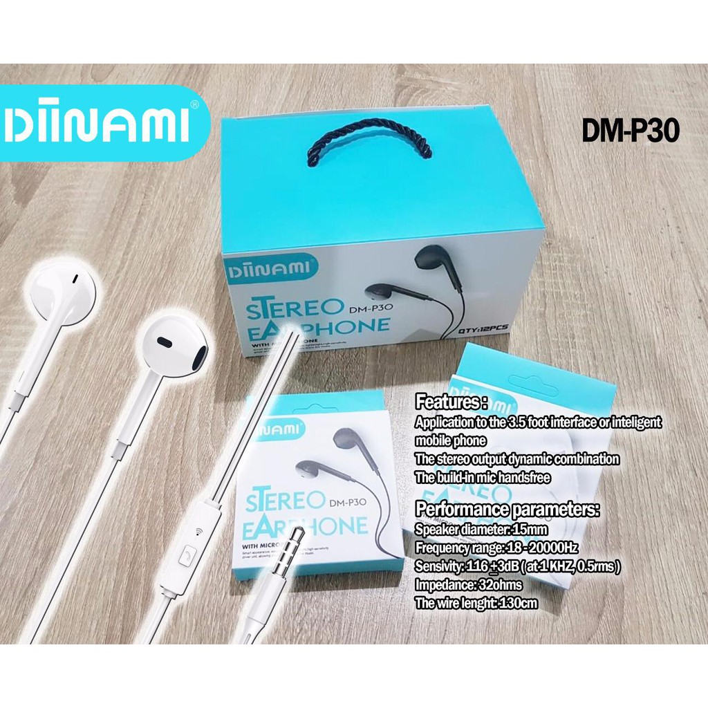 [RO ACC]  DM-P30 DINAMI HEADSET JACK 3.5MM STEREO UNIVERSAL