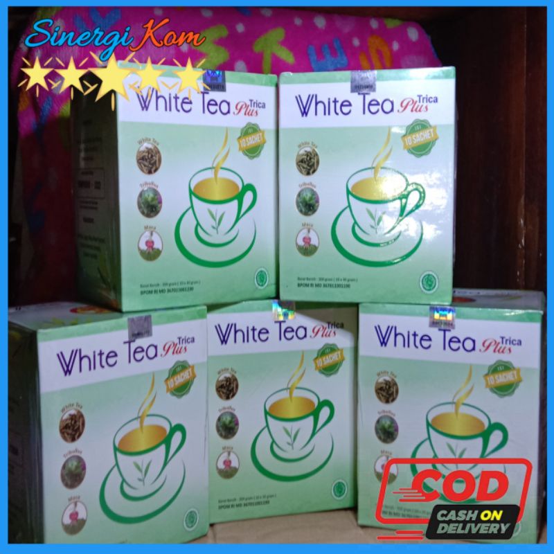 

WHITE TEA/TRICA PLUS/ 1 PAKET ISI 5 BOX
