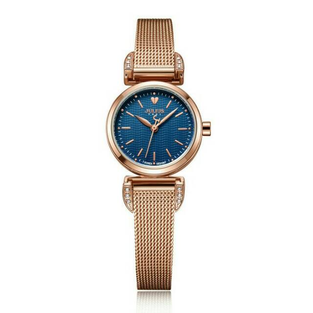 Julius Korea Ori JA971 / JA-971 Jam Tangan Wanita Korea Remaja Dewasa Rose Gold