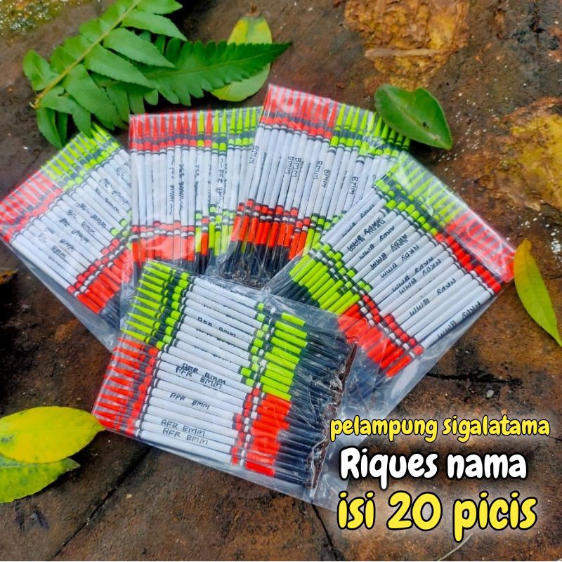 pelampung pancing ikan mas galatama custom pake nama isi 20