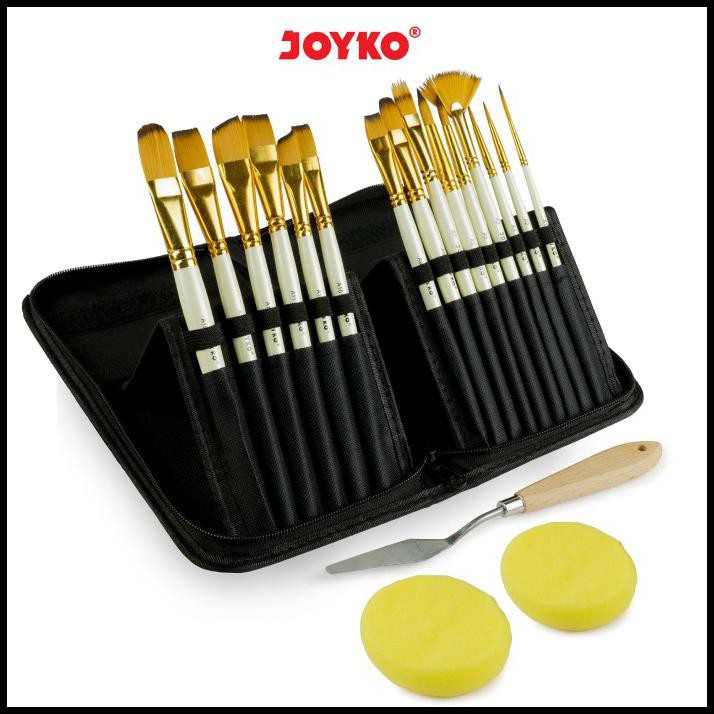 

Best Seller Joyko Brush Full Set Scalpel Sponge / Set Kuas Lukis Lengkap Brs-12