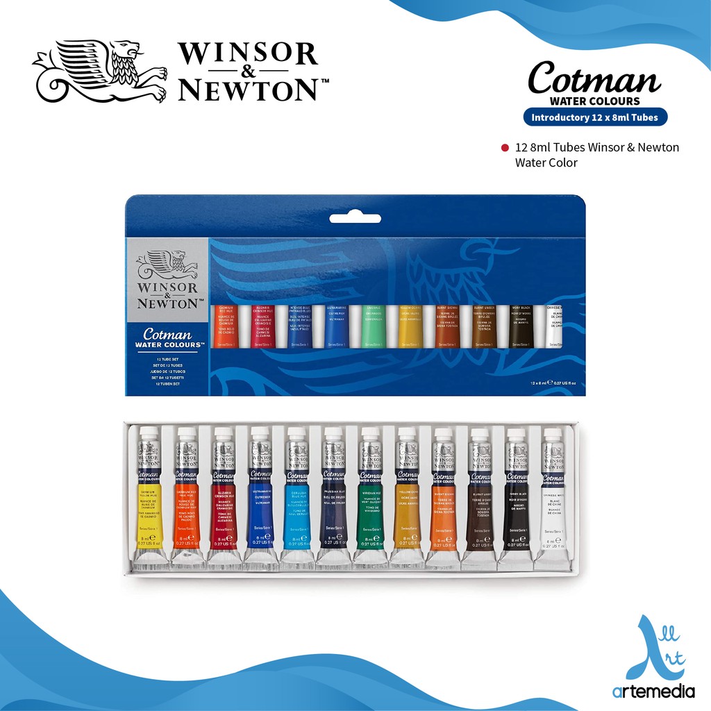 

Winsor & Newton Cotman 12x8ml Tube Set Watercolor