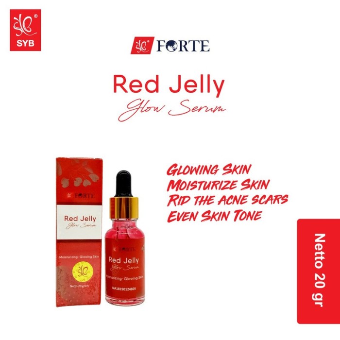 SYB FORTE RED JELLY GLOW SERUM / SYB Serum Red Jelly - BPOM