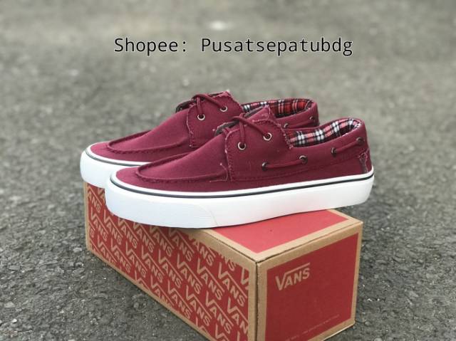 SEPATU VANS ZAPATO 4 VARIAN BLACK MAROON GREY NAVY