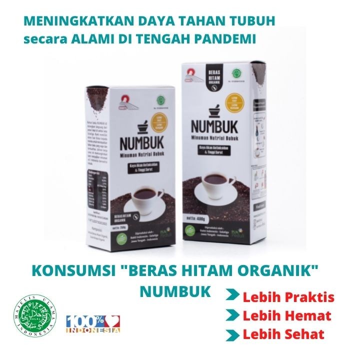 

NUMBUK Bubuk Beras Hitam Organik (250g)