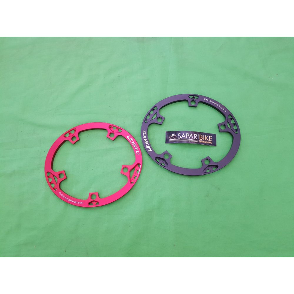 CHAINRING LITEPRO 42T OVAL BCD 130 MM . CHAIN RING LITE PRO 42 T BENTUK OVAL