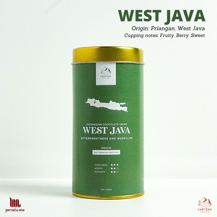

[CARTENZ COCOA] West Java Chocolate Powder Drink Canister 240 gram