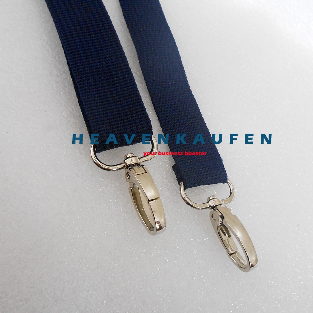 Strap Tas Pria / Tali Selempang Tas Pria Lebar 2,5 cm Biru Navy Dongker Kait Silver