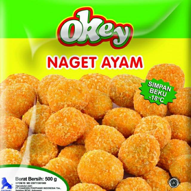 

Nuget okey 500gr, praktis tinggal goreng...cocok untuk cemilan atau lauk