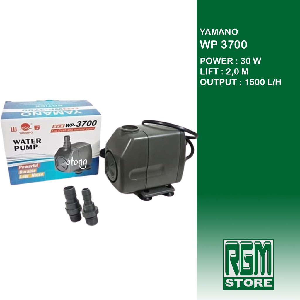 Yamano WP - 3700 wp3700 mesin pompa celup kolam aquarium aquascape