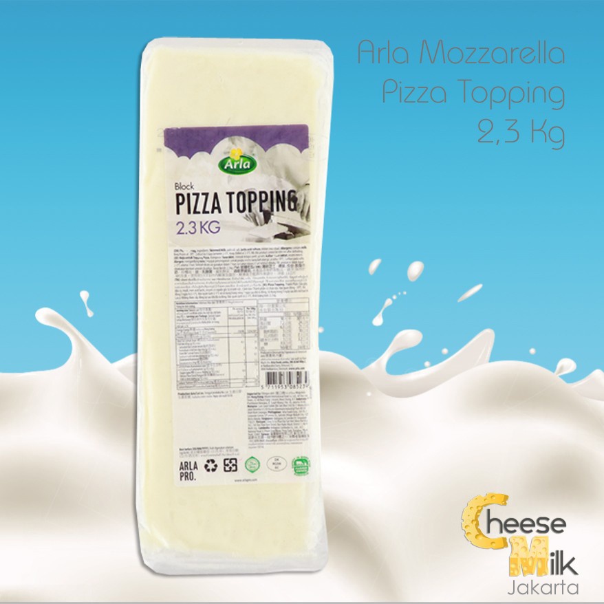 

HARGA MURAH Arla Mozzarella Cheese Pizza Topping 2,3 Kg