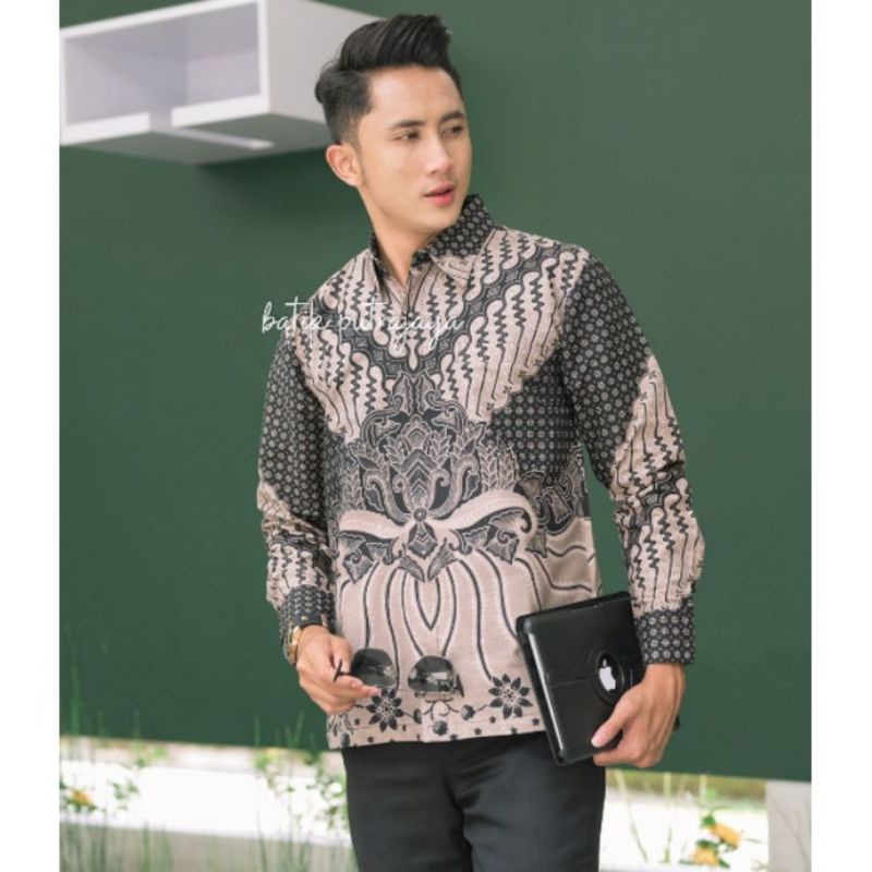 Baju Batik Pria Lengan Panjang GURDO BARU Slim Fit Furing Premium Modern Kemeja Kasual Formal Cowok keren asli original S M L XL XXL Wisuda Kondangan Lamaran Tunangan Seragaman Couple Partai Sragenan Batik sadewa Terlaris Terbaru Katun Halus adem