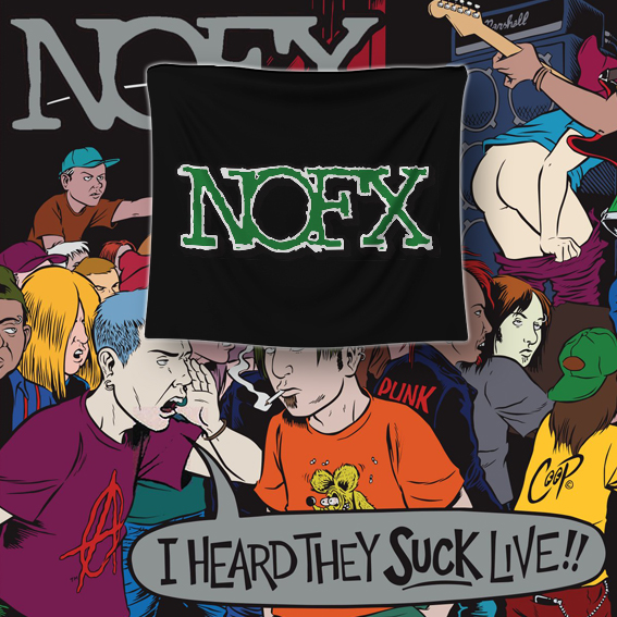 BENDERA AMERICAN PUNK ROCK BAND NOFX POSTER KAIN