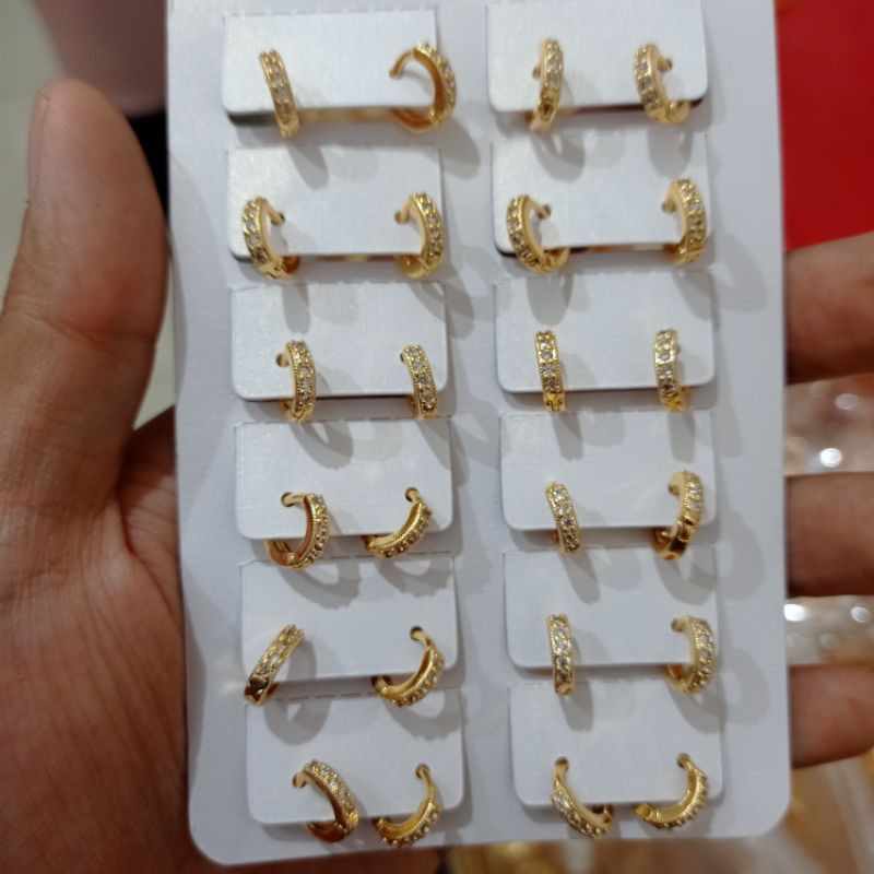 paket usaha anting anak ada mata, isi 4 lusin / 48 PCS