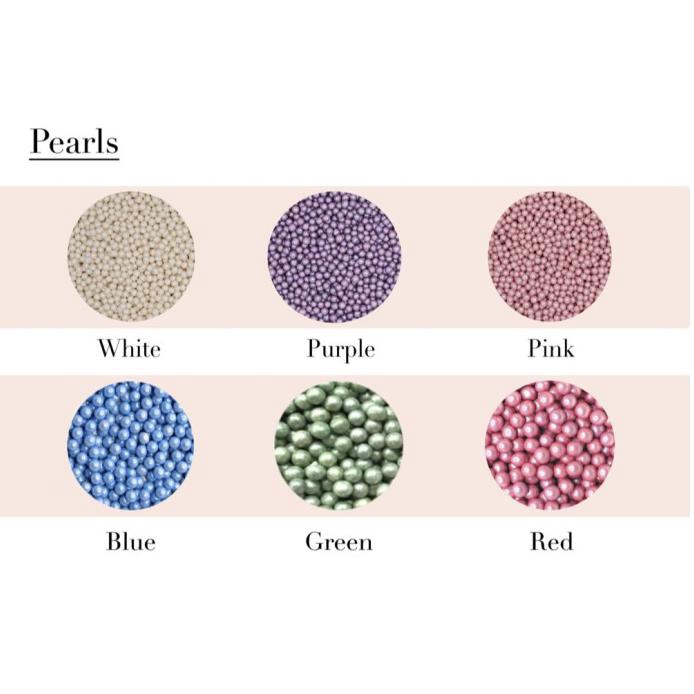 

MUTIARA CAKE, PEARL CAKE, HIASAN KUE - 100G