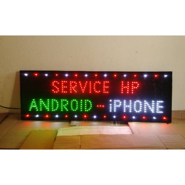 Tulisan lampu led / led sign service hp android iphone