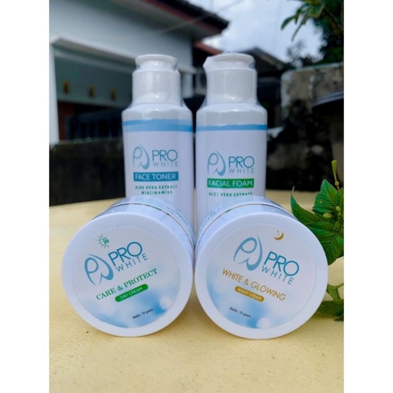 PROWHITE WHITENING SERIES, SKINCARE AMAN HALAL BPOM.FACIAL WASH TOONER DAY CREAM NIGHT CREAM GLOWING