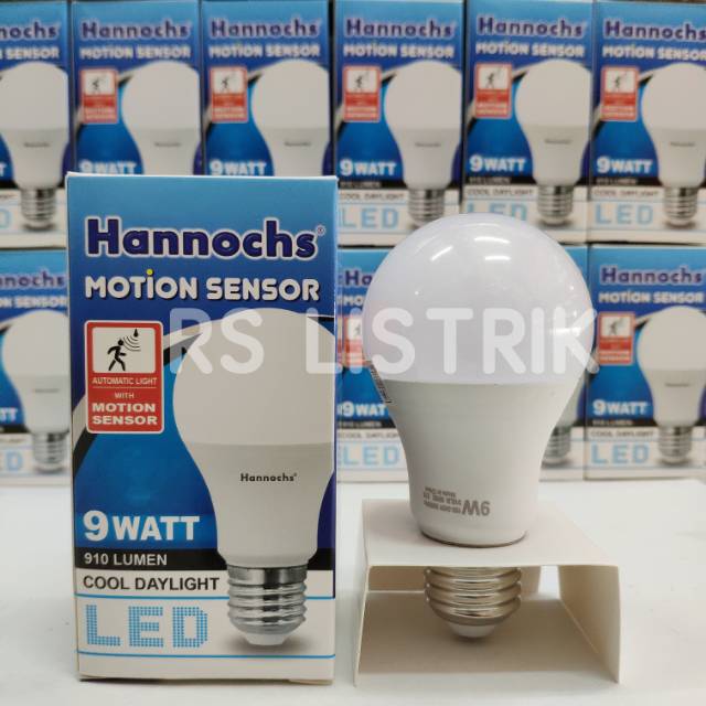 Lampu LED Hannochs Motion Sensor 9w / LED Sensor Gerak