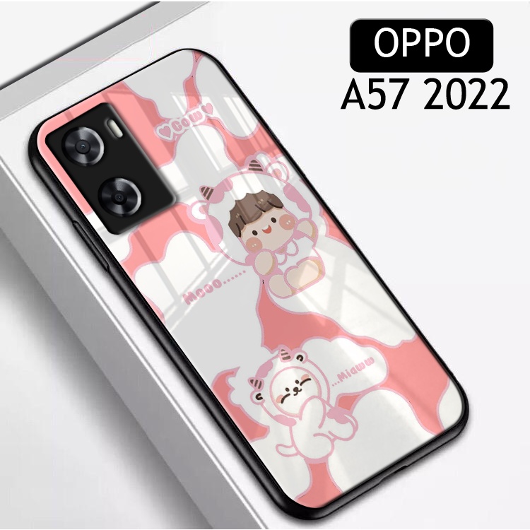 (SC79) Softcase Glass Kaca A57 2022 - Kesing Hp - Softcase Glass Hp  A57 2022 - Softcase Kaca A57 20