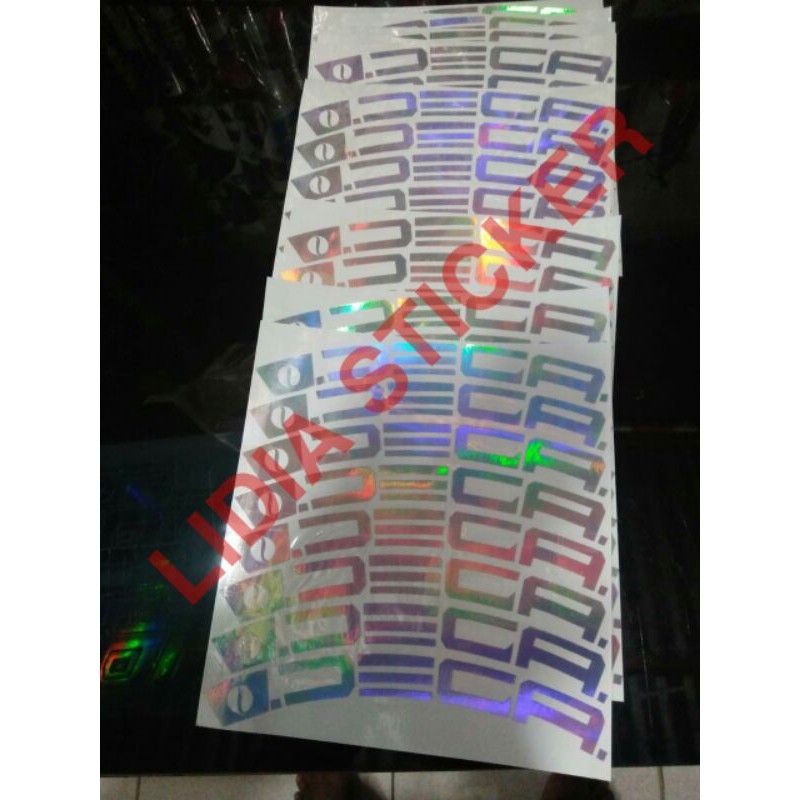 

COD sticker rim deca hologram sticker terbaru