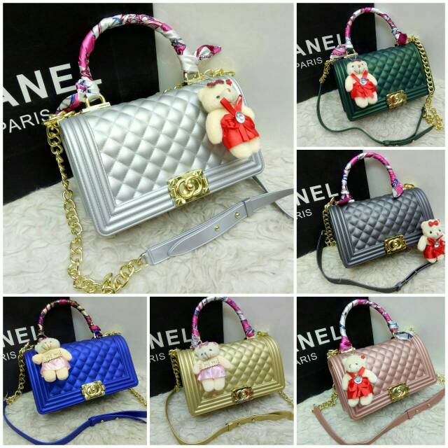 Chanel Boy kelly classic jelly mate