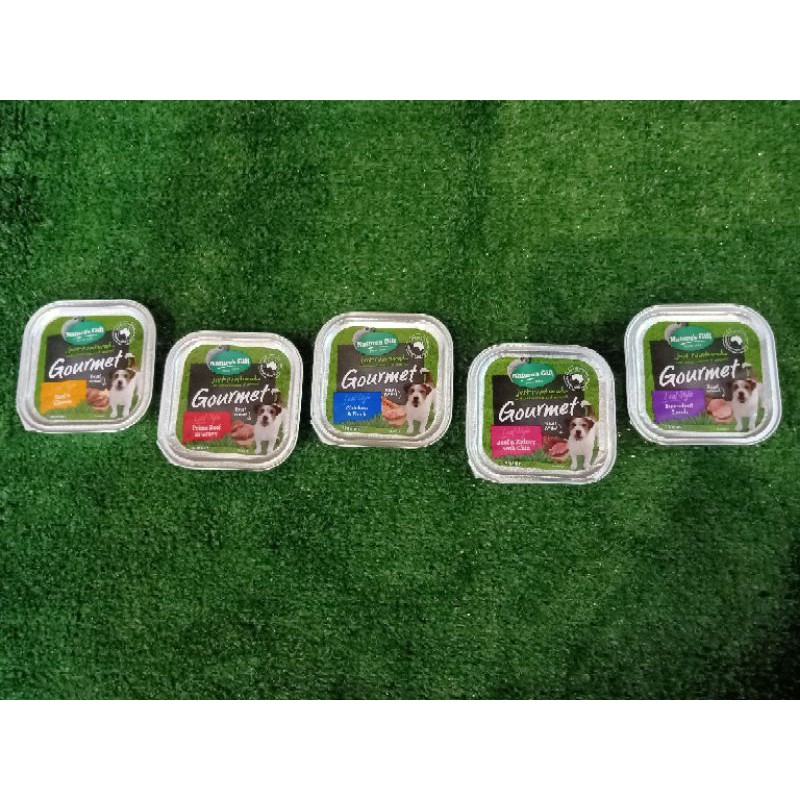 Nature's gift gourmet tray wet 100gr/makanan basah anjing/wet food for dog