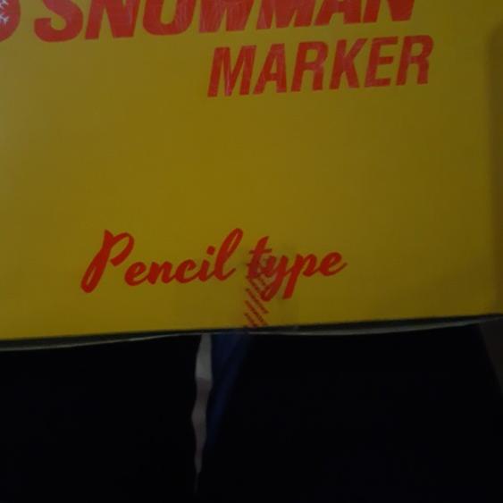 

♝ spidol snowman kecil hitam/gross ➧