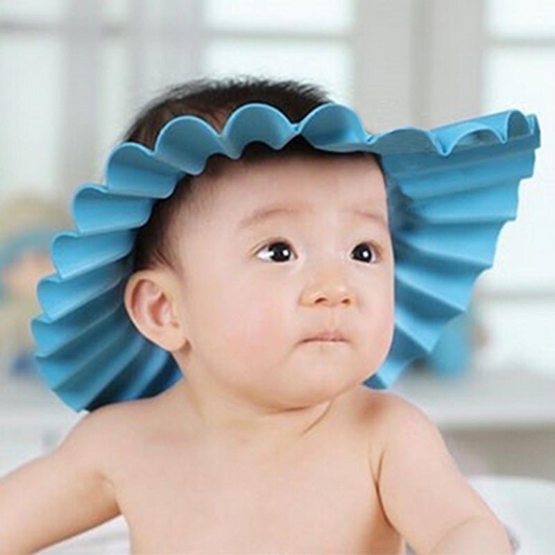 BABY SHOWER CAP / TOPI KERAMAS ANAK BAYI MANDI ( TANPA TUTUP KUPING) (BIC)