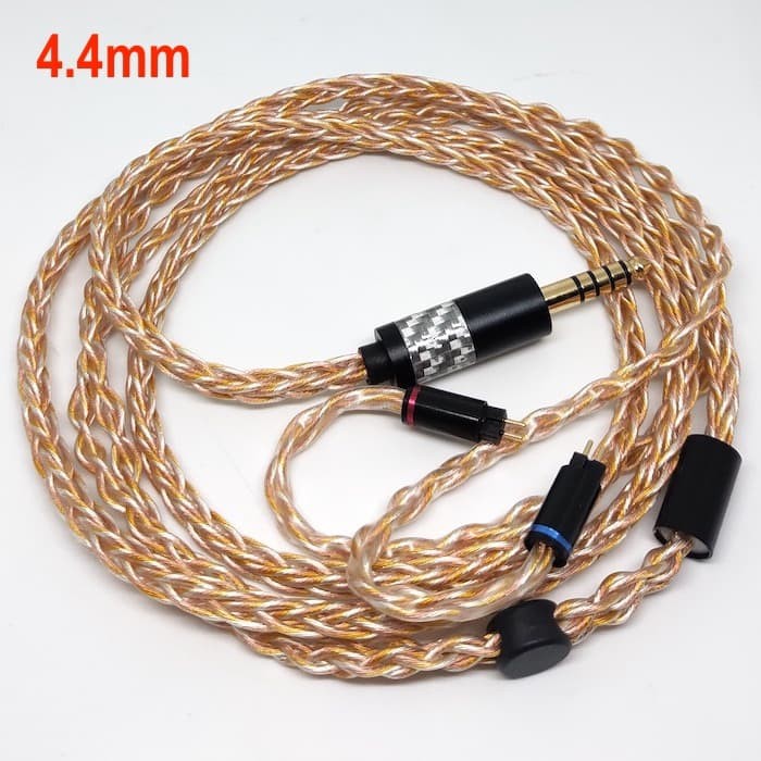 Unik Struktur Hybrid High End 2 Pin Cable 3.5mm 4.4mm Balanced 2.5mm