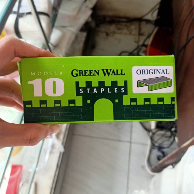 

Isi staples green wall model 10 jepretan kertas