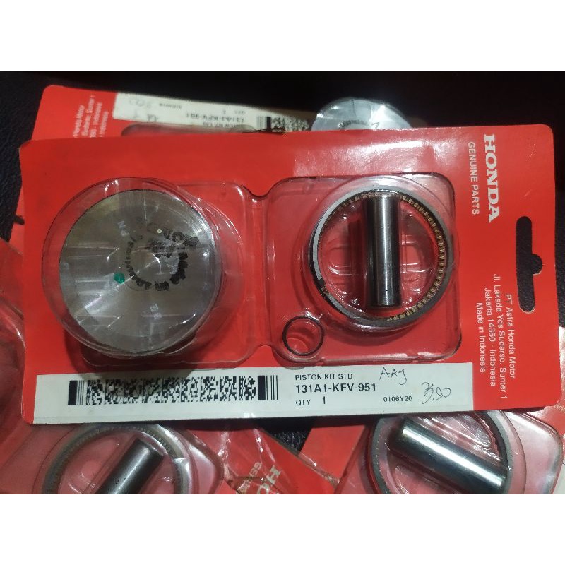 piston kit set legenda/ revo/ supra fit original ahm