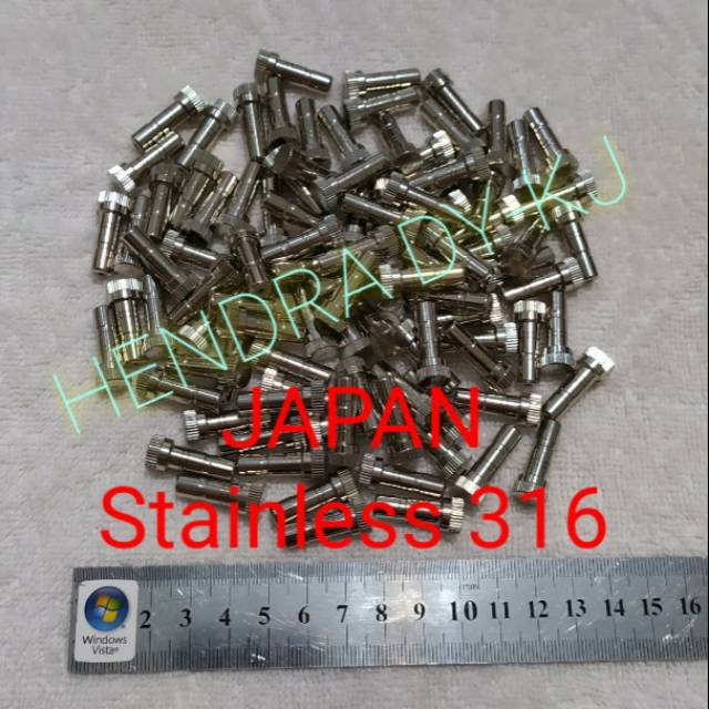 Nozzle Kabut Nozzle Sprayer Misting Nozzle. JAPAN Stainless Steel 316.