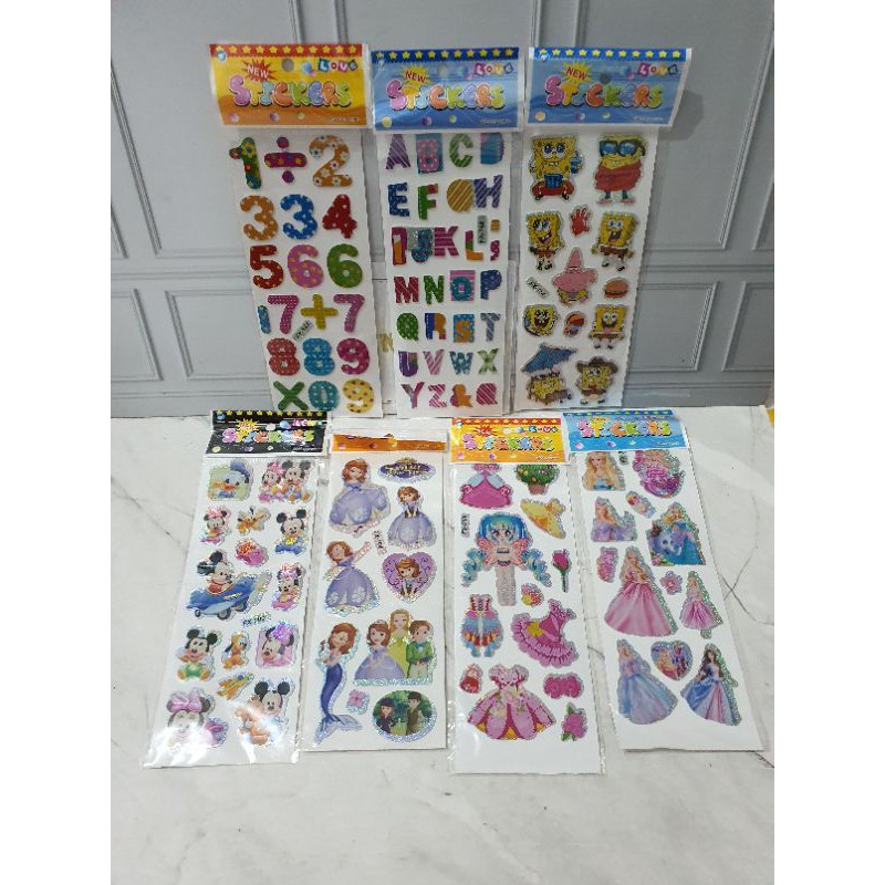 sticker gambar/sticker anak/Stiker Hologram-2
