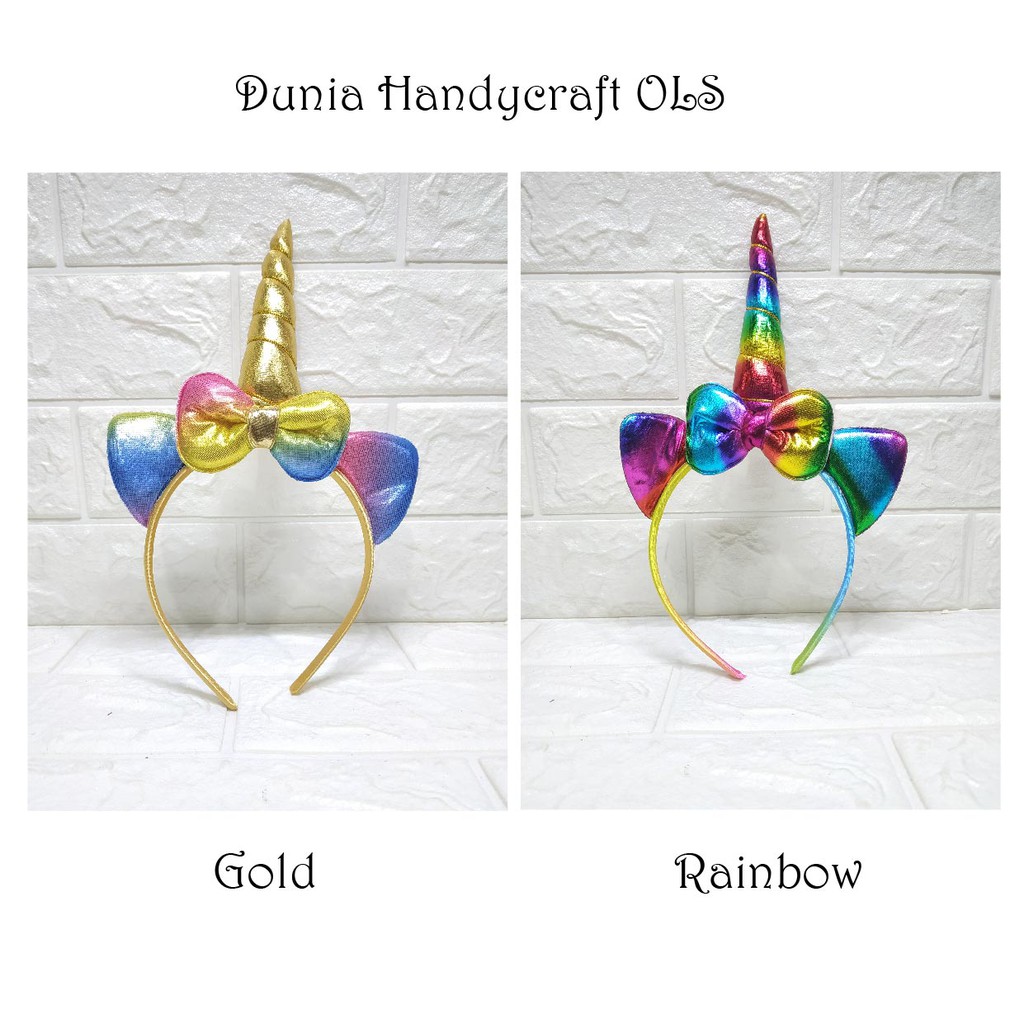 HOLO UNICORN Bando Unicorn Cantik Warna-warni Murah