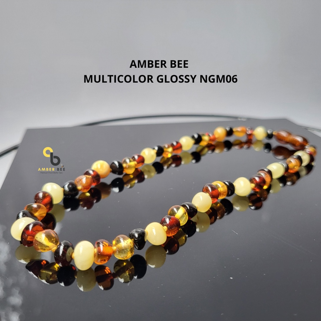 Kalung Amber Anak TK/SD Junior Premium Glossy Multicolor NJGM0636 By Amber Bee