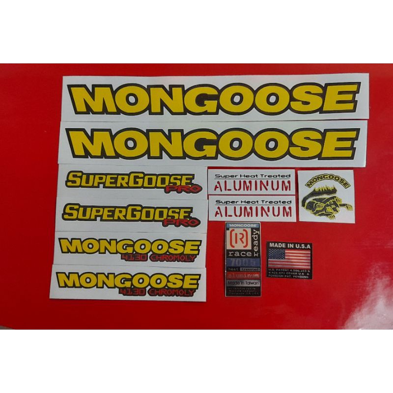 Stiker Sepeda Mongoose super ngoosepro